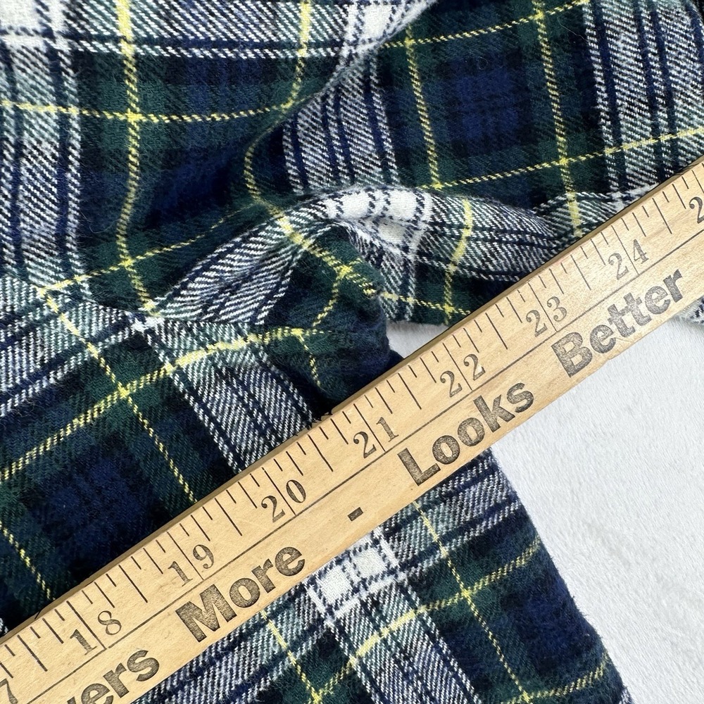 44° North Hooded Shacket Jacket Women's Large Full Zip Cotton Flannel Blue Plaid - Picture 11 of 12